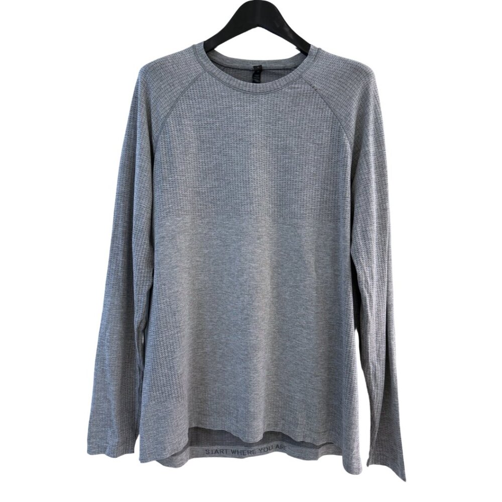 Lululemon Men's Vent Tech Long Sleeve XL in light grey